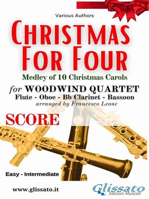 cover image of (Score) Christmas for four--Woodwind Quartet